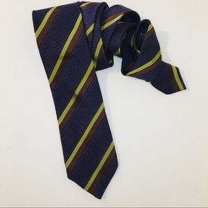 Micky Milano Woven Striped Necktie